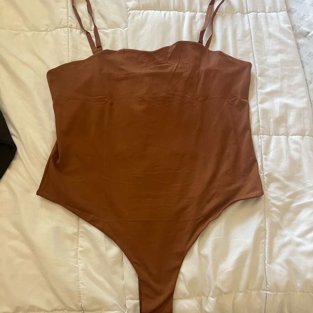 Black Long Sleeve Bodysuit and Brown Bodysuit (3 pack) - Picture 4 of 9